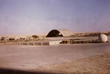 Photo courtesy of Garry Harding - El Arish hangar airport 1967