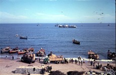 Photo courtesy of Jan (John) Vennix - gaza 1965 ships loading oranges